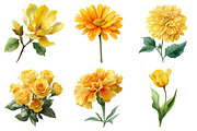Watercolor Flower Clipart, an Illustration by Daily.Designs (Thumbnail 5 of 5)