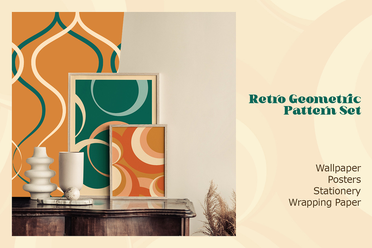 Retro Geometric Seamless Pattern Set, a Pattern Graphic by Svetlana Lerie (Photo 5 of 8)