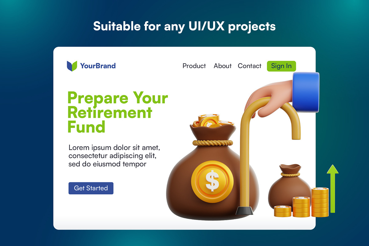 20 Finance 3D Icon Set, an Object 3D Model by Bilicube Studio (Photo 4 of 6)
