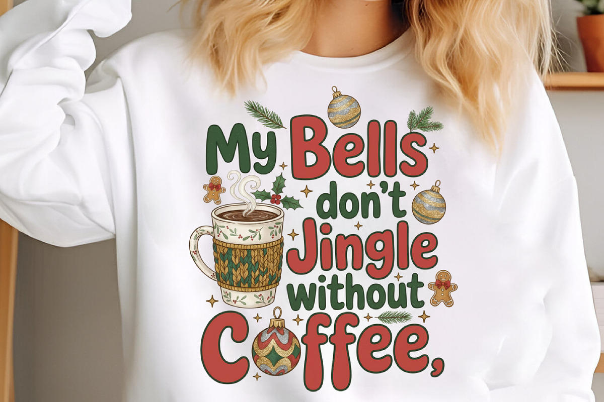 My Bells Dont Jingle Without Coffee, an Illustration by Designking (Photo 3 of 6)