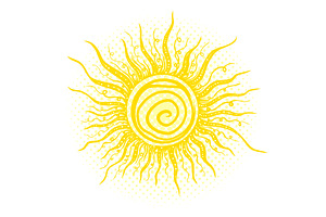 Cute doodle sun shine. Doodle sun, an Object Illustration by Nenahliadava Design