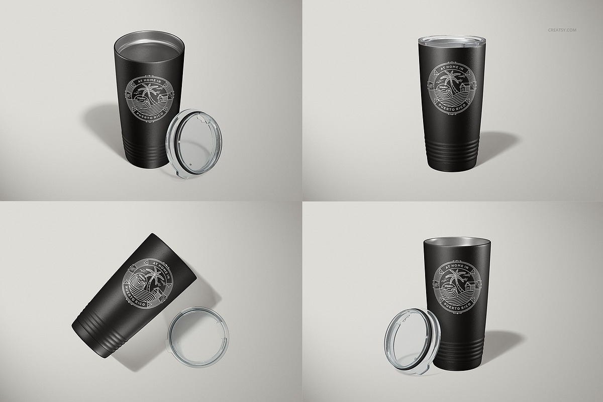 20oz Stainless Steel Tumbler Mockup, a Cups & Container Mockup by creatsy5 (Photo 8 of 17)