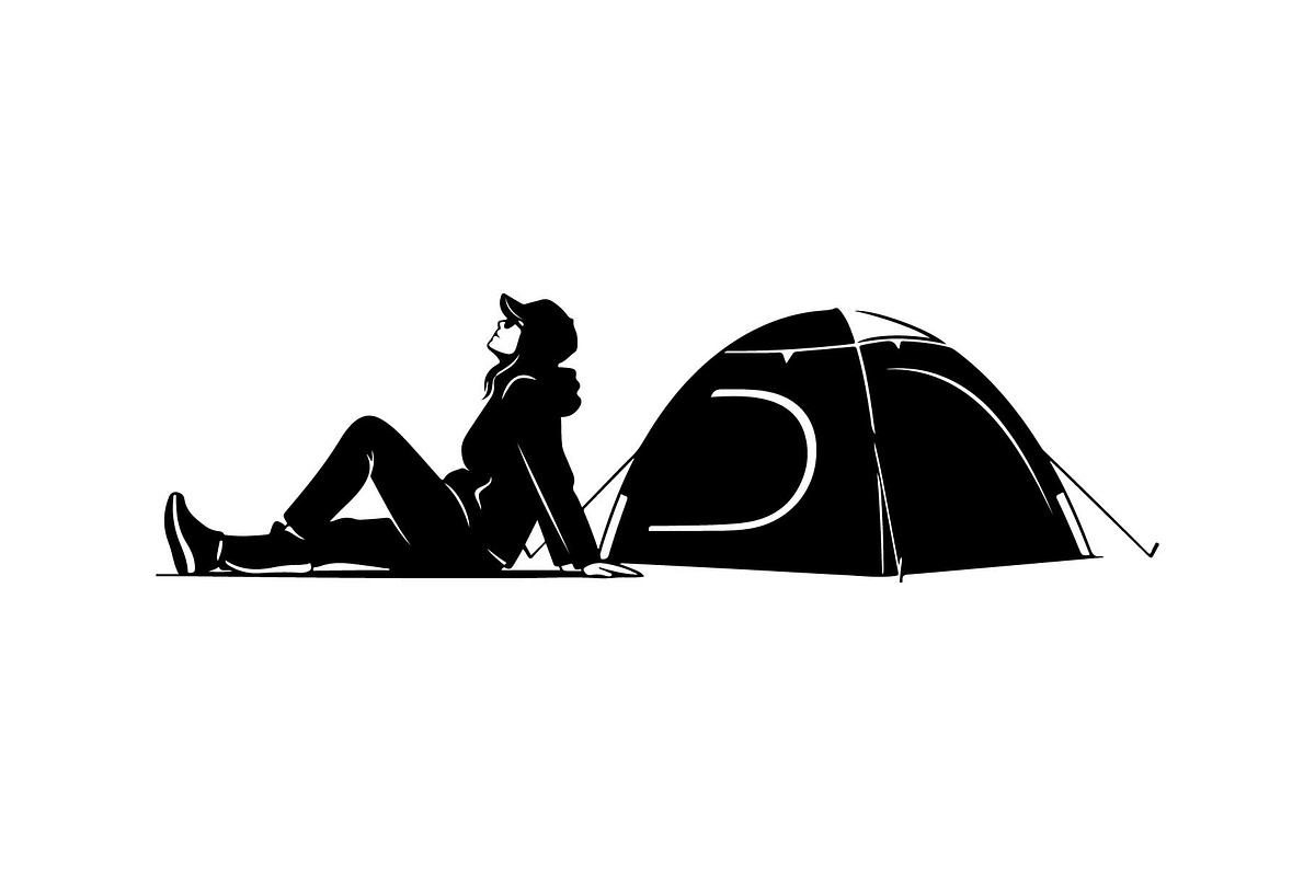 Forest Camping Silhouette Pack, an Object Graphic by yasushie (Photo 3 of 7)