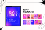 30 Gradient Invitation Template, a Templates & Theme by TemplateCastleStore (Thumbnail 5 of 10)
