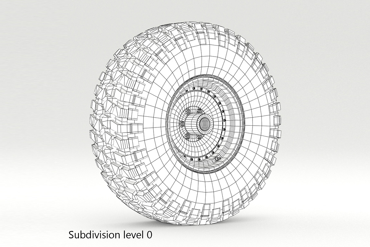 OFF ROAD WHEEL AND TIRE 6, a Cars & Vehicle 3D Model by NNAVAS 3D (Photo 7 of 12)