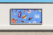 People in pool, set + backgrounds, a Person Illustration by PaperTrident (Thumbnail 7 of 8)