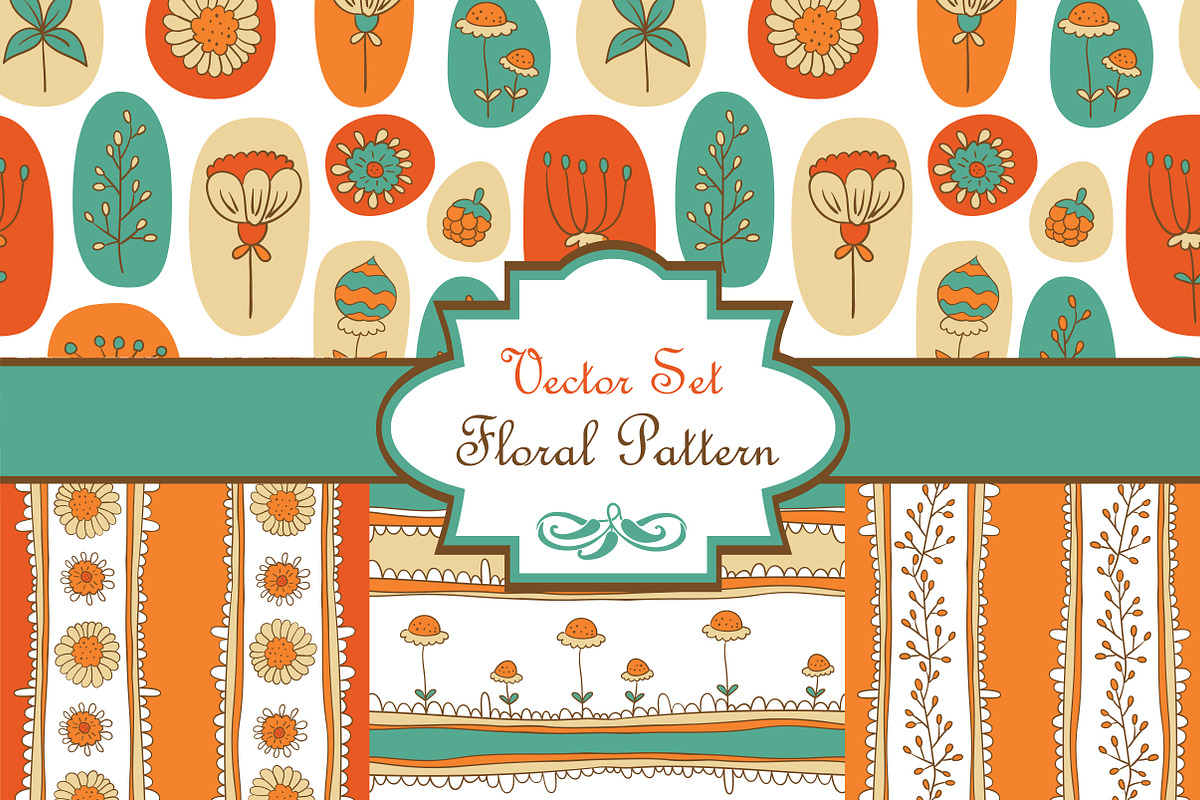Vector set "Floral Pattern"