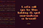 Screening Club Display, a Sans Serif Font by PiiNK iiNK STUDiO (Thumbnail 8 of 12)