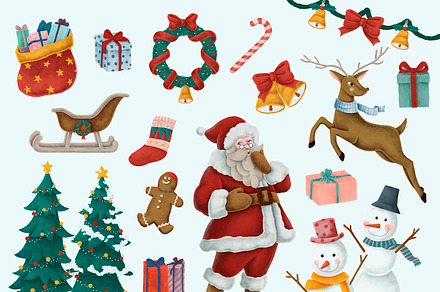 hand drawn Christmas illustrations