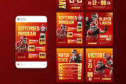American Football Instagram Post, a Social Media Template by Annora Studio (Thumbnail 5 of 6)