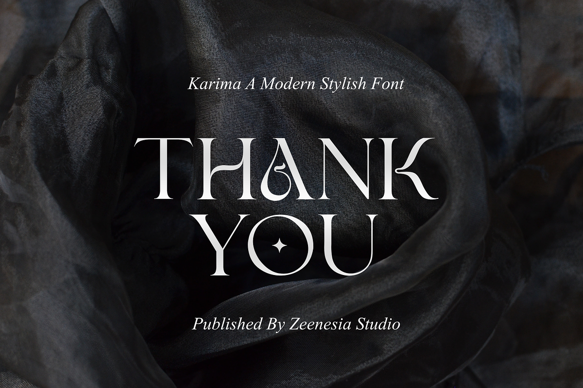 Karima A Modern Stylist Font, a Serif Font by zeenesia (Photo 20 of 20)