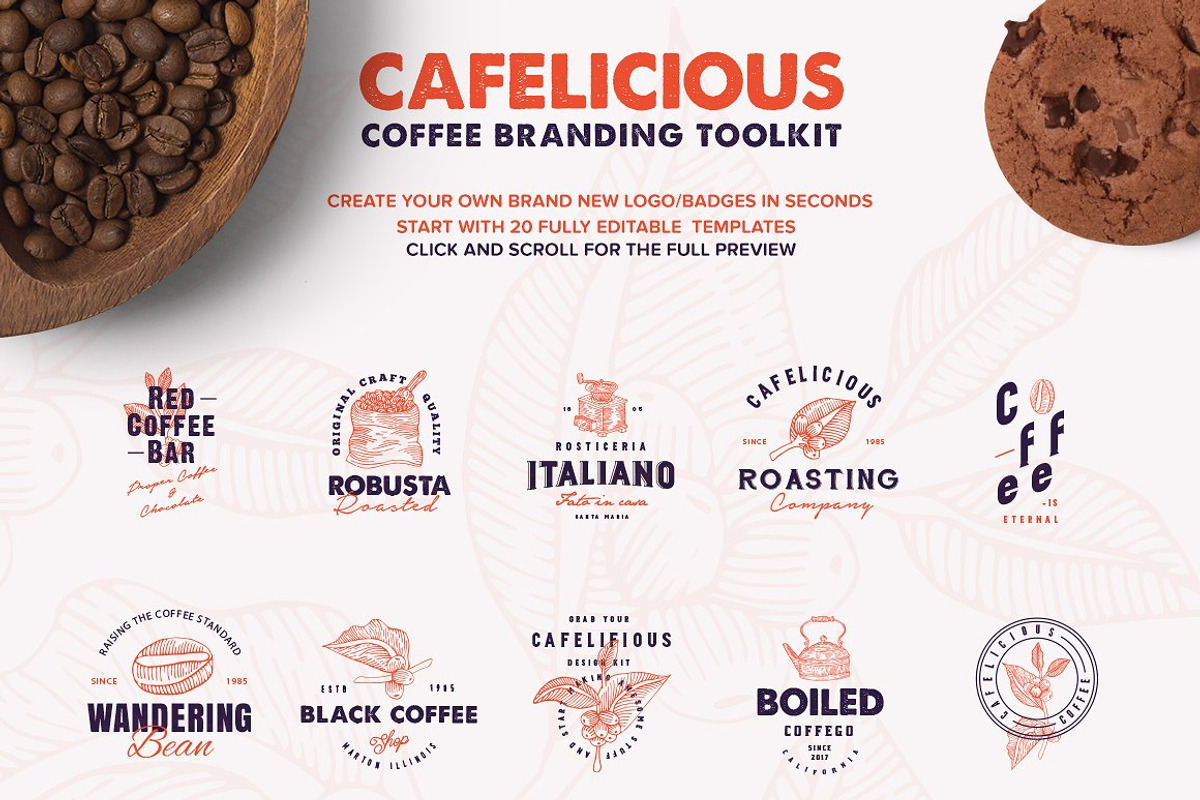 Cafelicious - Coffee Logo Kit, a Branding & Logo Template by LovePowerDesigns (Photo 3 of 12)
