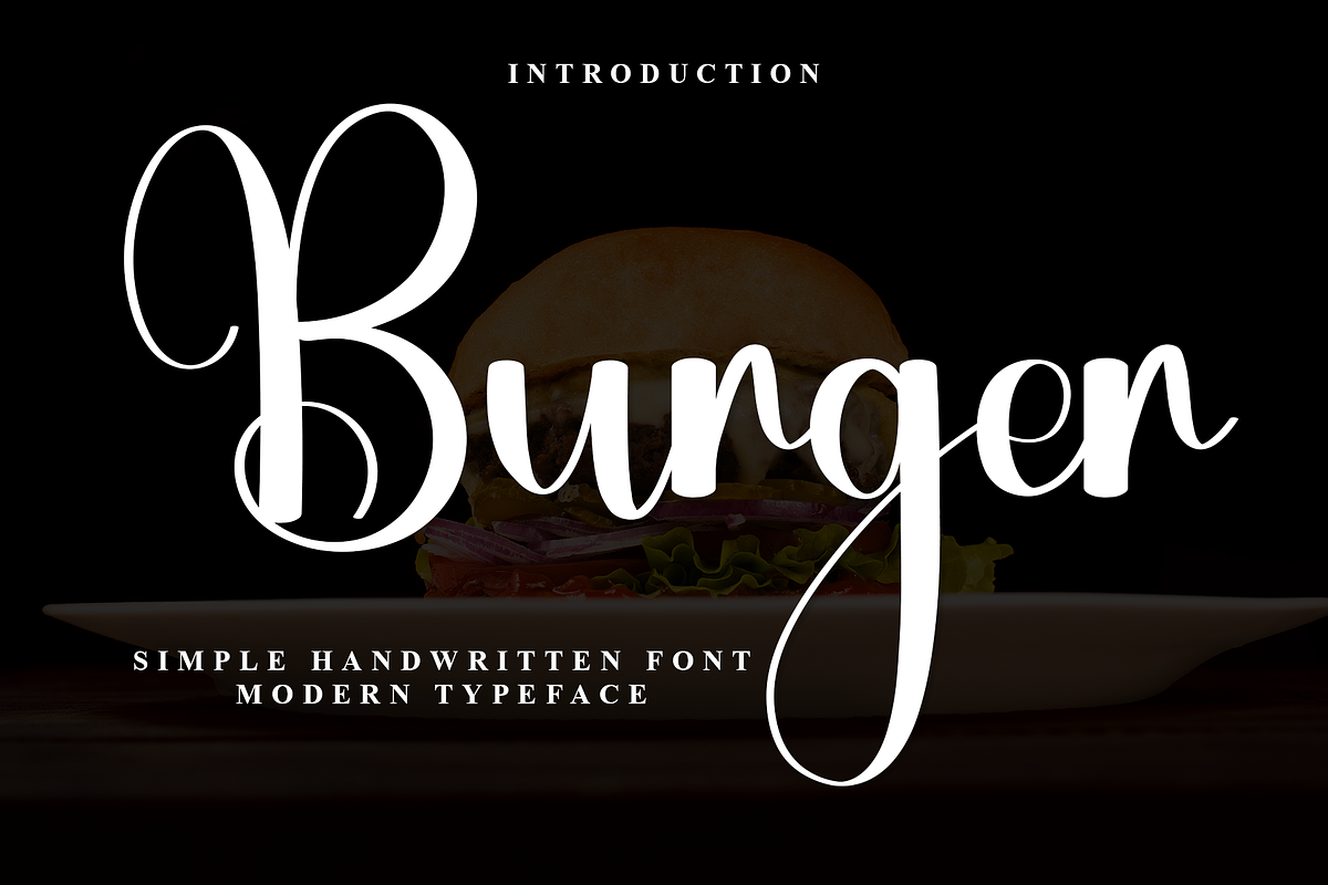 Burger, a Handwritten Font by InermediaSTUDIO (Photo 1 of 6)