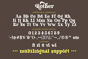 Rother - Modern Retro Serif Font