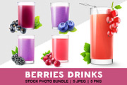 Berries drinks, an Object Graphic by Fruits+Veggies (Thumbnail 1 of 3)