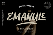 Emanule Display Casual, a Sans Serif Font by Creatype Studio (Thumbnail 1 of 10)