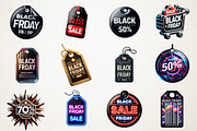 Black Friday Price Tags PNG Bundle, an Illustration by RobertsArt (Thumbnail 6 of 7)