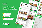 Delishio - Food Delivery App Design, an App Template by productype1 (Thumbnail 1 of 5)