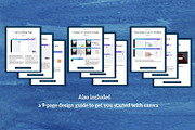 Two Page Media Kit in Navy Blue, a Templates & Theme by ProductiveandFree (Thumbnail 7 of 10)