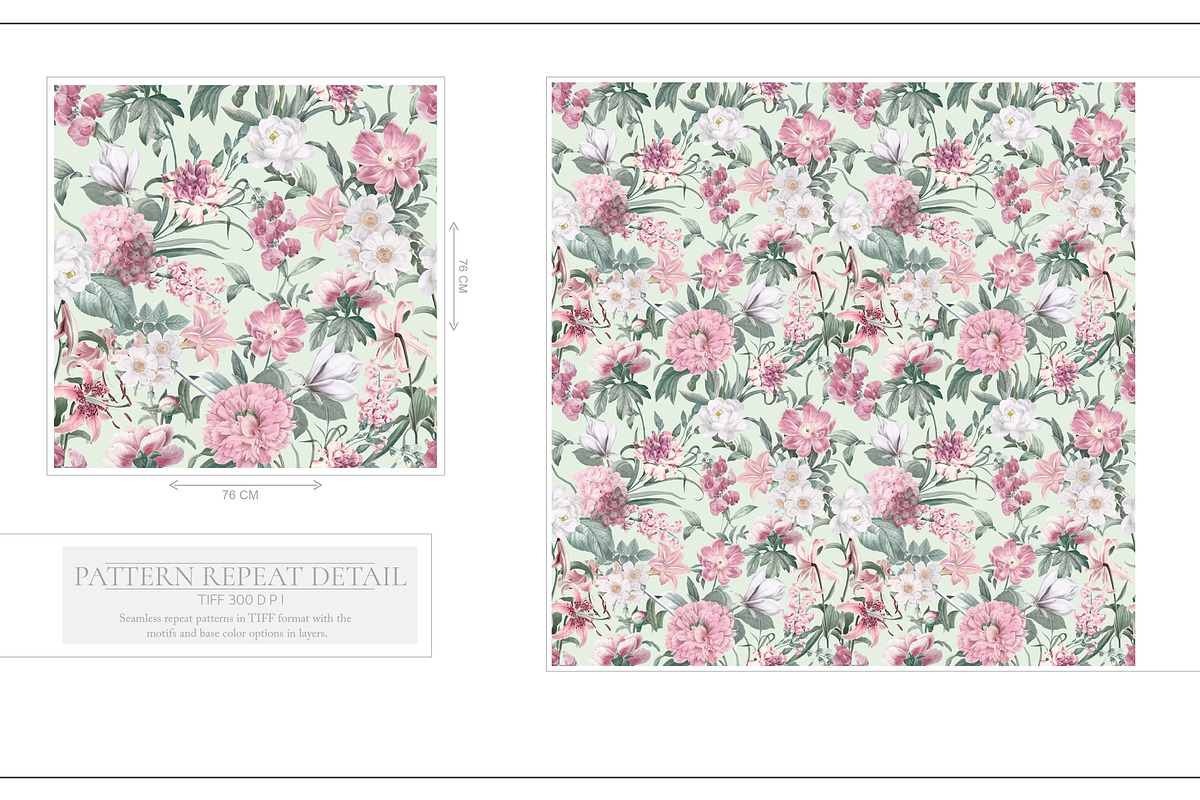 Florenza Botanical Flower Pattern, a Pattern Graphic by Fabrivo (Photo 6 of 10)