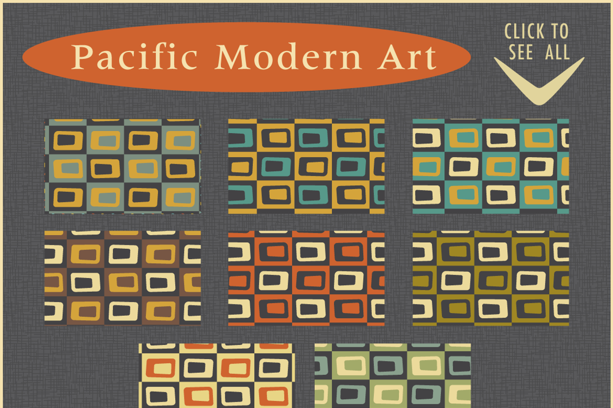 Midcentury Patterns Ultra Bundle, a Pattern Graphic by Pacific Modern Art (Photo 9 of 34)