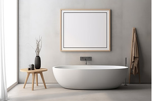 Modern minimalist bathroom with, an Arts & Entertainment Photo by Ylivdesign