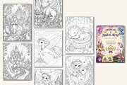 Magical Creatures Coloring Book, a Stationery Template by Designmela01 (Thumbnail 4 of 5)