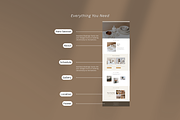 Earthy Ceramics & Pottery Website, a Landing Page Template by batang (Thumbnail 3 of 5)