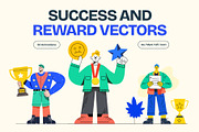 Animated Success and Reward, a Person Illustration by Brickclay (Thumbnail 1 of 5)
