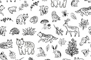 Woodland Alphabet, an Animal Illustration by GooseFrol (Thumbnail 9 of 10)