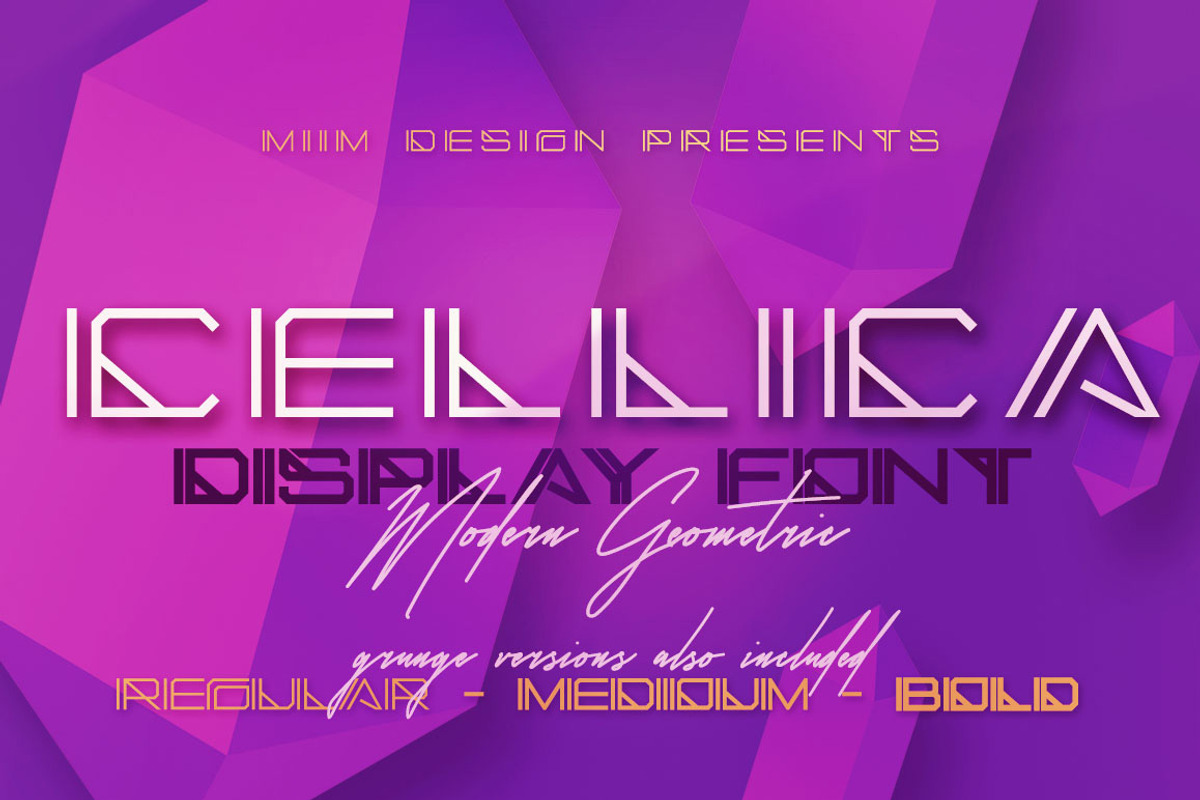 Cellica - Display Font preview 2