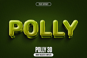 Polly 3D Text Effect, a Layer Style Add-On by iDoodle Studio