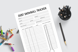 Canva DEBT Snowball Tracker