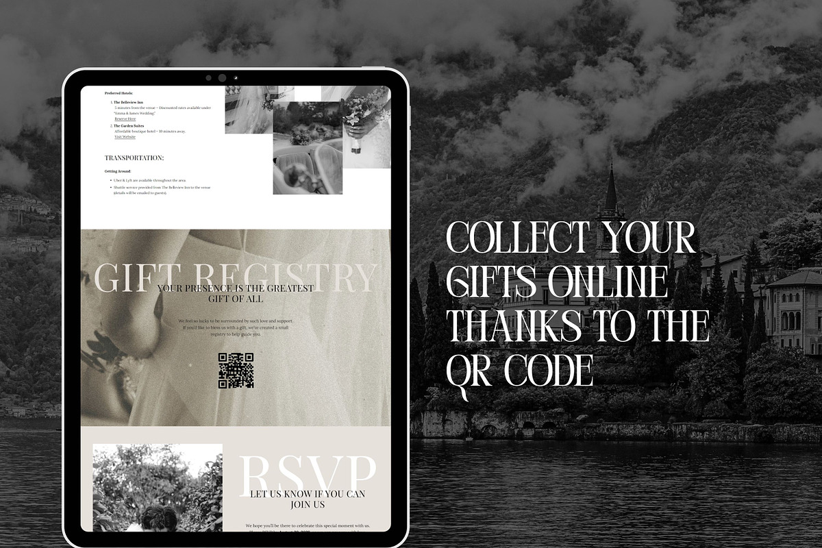 Squarespace RSVP Wedding Template, a Squarespace Template by Sofia Designs (Photo 5 of 7)