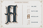 Arlington Layered Font & Ornaments, a Font by Letterhend Studio (Thumbnail 7 of 11)