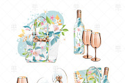 Summer Rose Gold Floral Clip Art, an Illustration by Frou Fou Craft (Thumbnail 7 of 8)