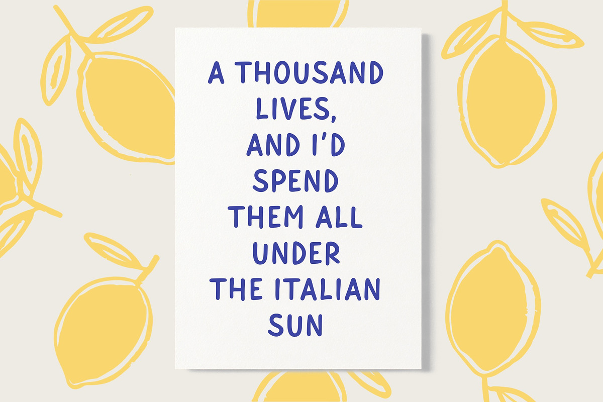 Siena Sans Serif Handwritten Font, a Handwritten Font by Lanastace Studio (Photo 3 of 19)