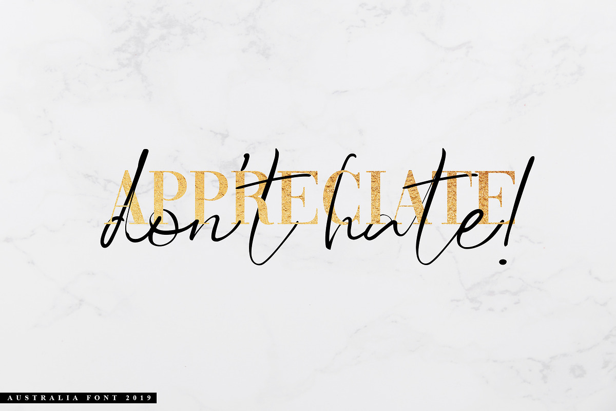 Australia Script Font preview 2