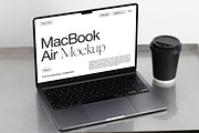 MacBook Air Mockup PSD, a Mac Mockup by Feel This (Thumbnail 1 of 3)