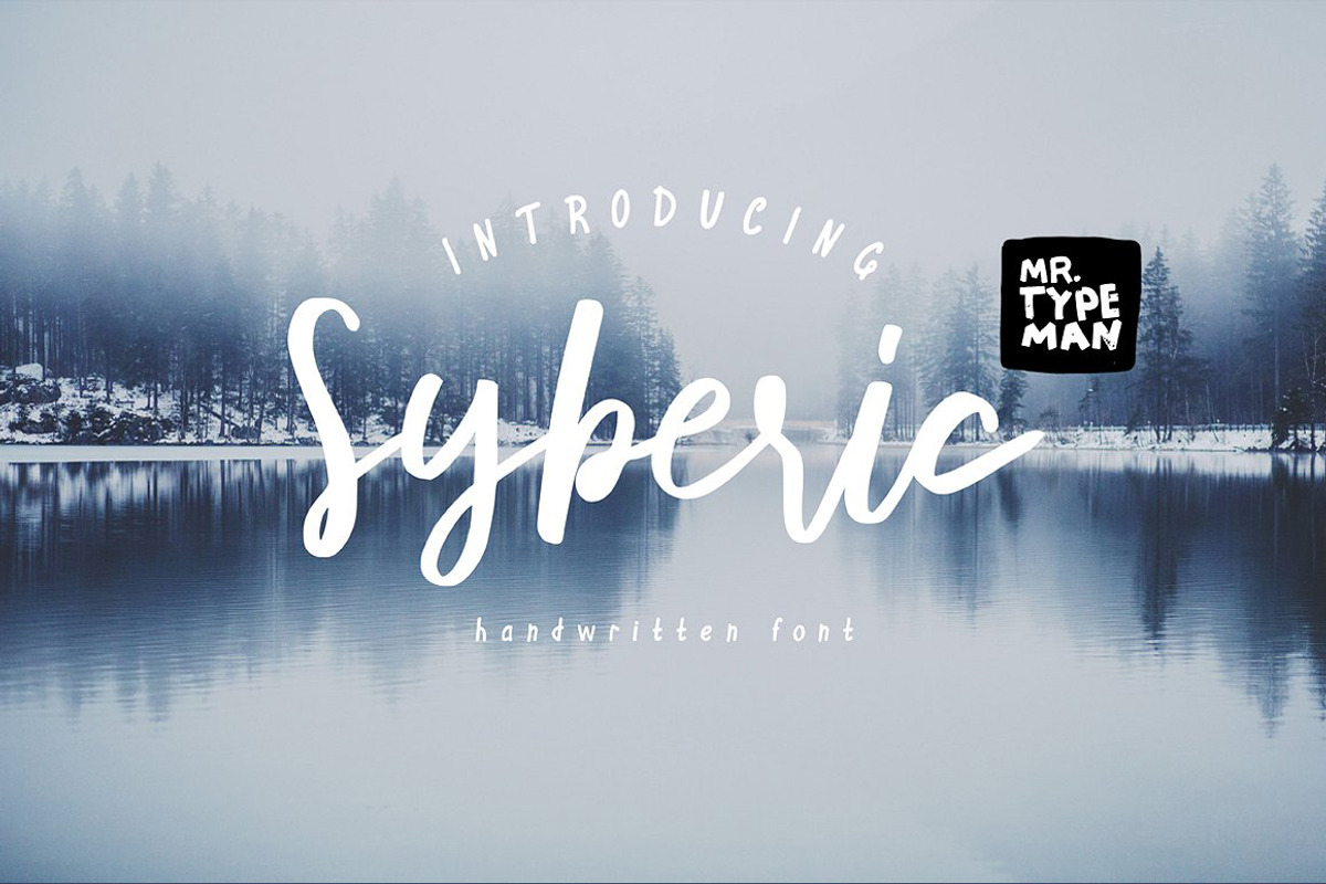 Syberic Script Natural Handdrawn Font