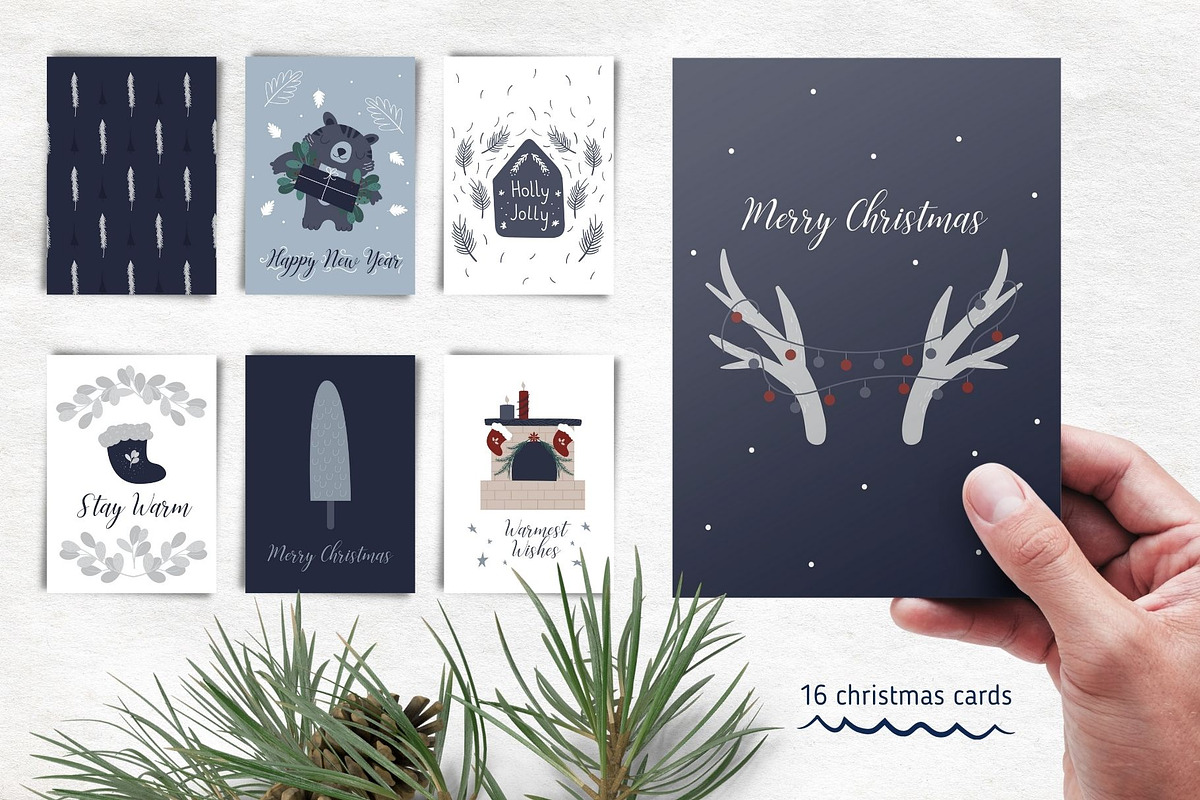 Tiger Christmas Collection, an Animal Illustration by Iryna Danyliuk (Photo 12 of 16)