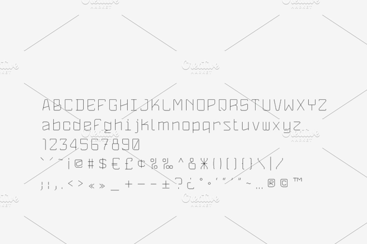Syndicate - Laser, Craft Cutter Font preview 2