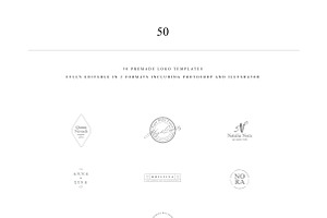 50 Elegant Premade Logo Templates