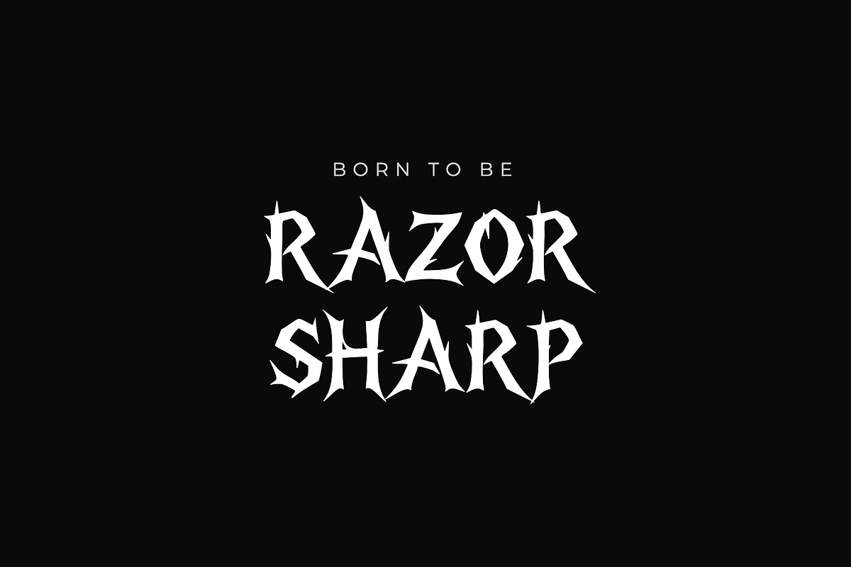 Thorn Tattoo Decorative Font, a Handwritten Font by Graphic Spirit (Photo 5 of 8)