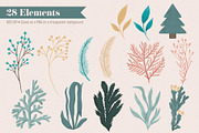 Coastal Christmas Beach Clipart, an Illustration by The Audacious Brush (Thumbnail 3 of 13)