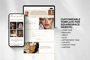 Medspa Website Squarespace Templates