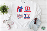 4th of July Embroidery X 15 Designs, an Illustration by Craft Nest (Thumbnail 5 of 6)