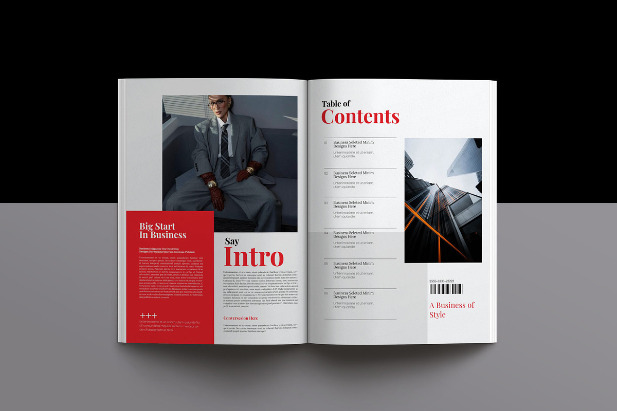 Business Magazine Template, a Magazine Template by Creative-Work (Photo 2 of 8)