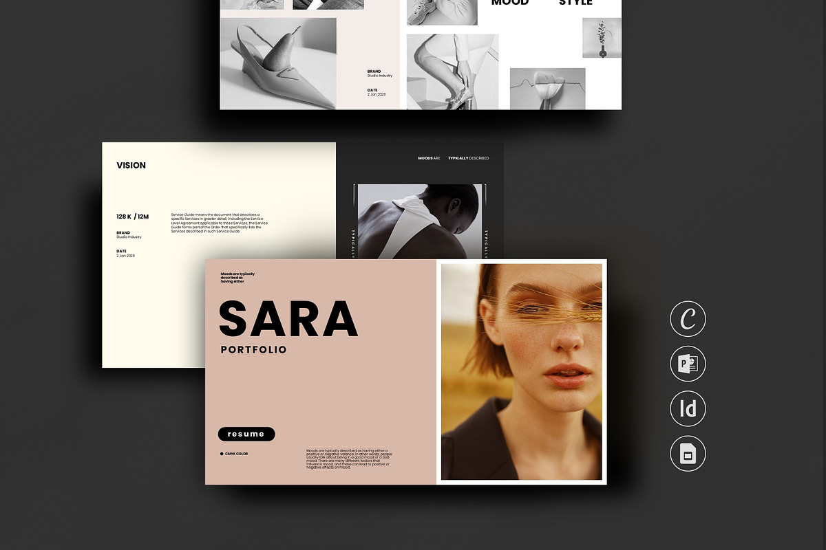 SARA | Portfolio Template, a Presentation Template by Studio Industry (Photo 1 of 13)