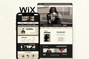 Wix Website Template Small Business, a Wix Template by Branding Babe Co.